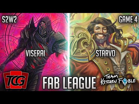 FAB League S2: TCGz Nathan Crawford (Viserai) vs. TKF Heath Scheiman  (Starvo) | Week 2 Game 4