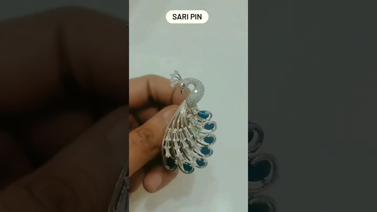 Latest silver 92.5 silver saree pin by dsv jewels subscribe your YouTube channel for more updates