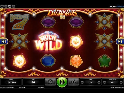 Multi Diamonds 81 - průběh hry online casino automatu od Kajot Games