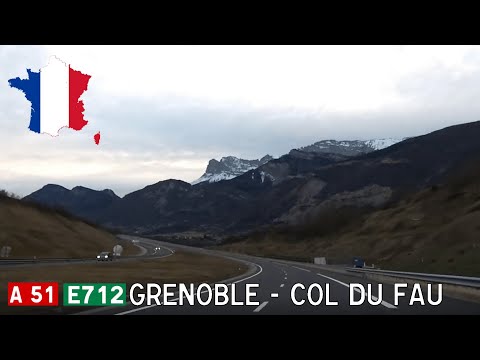 France (F): A51 Grenoble - Col du Fau (feat. Véhicule et Transport)