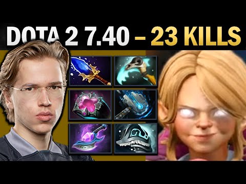 Invoker with Meteor and Pro MID 23 Kills - Dota 2 7.41