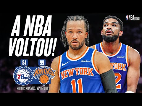 THE NBA IS BACK! KNICKS beat SIXERS in preseason - Highlights