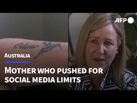 Video | Australia mum channels grief into social media limits | AFP