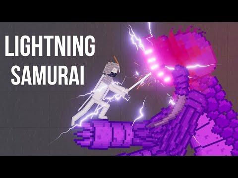 Lightning Samurai vs Purple Monster Behemoth - People Playground 1.21.3