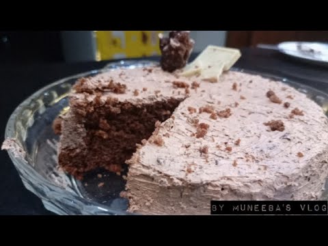 Chocolate Rustic CAKE| Muneeba's vlog