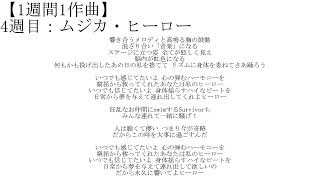 【1週間1作曲】4週目「ムジカ・ヒーロー」