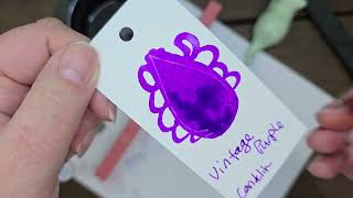 Vintage Purple Ink Review Conklin Fountain Pen Ink