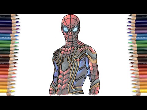 IRON SPIDER-MAN NO WAY HOME Coloring Pages | Dreaming Of Me - Paranoia - I'm Fine [NCS Release]