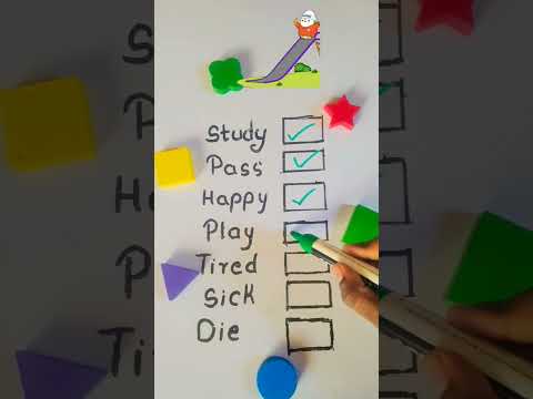 Study, pass, happy, play, tired, sick, die, don't study!! | When you study you pass... #study #trend
