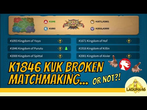 K1846 KVK - MATCHMAKING ANALYSIS | Rise of Kingdoms!