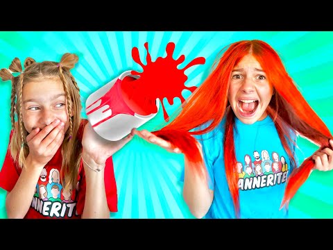 SiSteR Colored My Hair Red! Girls Hair Style Change!