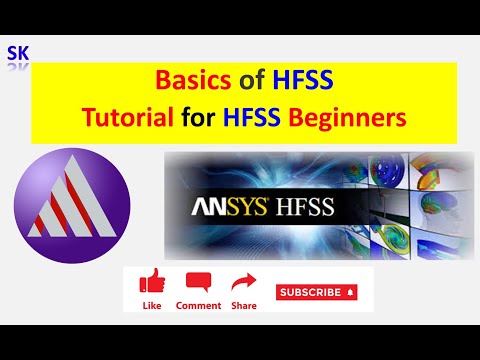 HFSS For Beginners | Basics Steps for Ansys HFSS | By Sounik Kiran