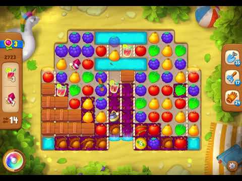 GardenScapes Level 2723 no boosters (18 moves)