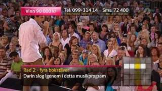 Darin - Runaway- Live @ Sommarkrysset 2009