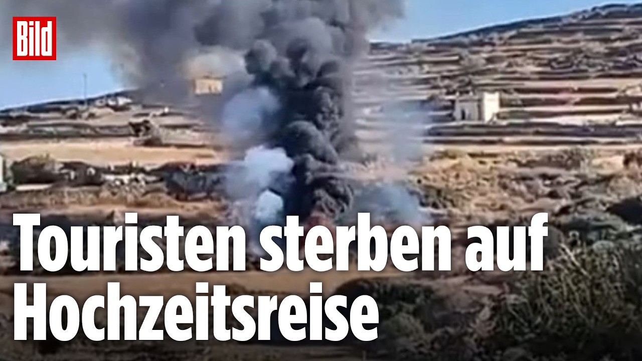 GRIECHENLAND: Tragödie in den Flitterwochen – Hochzeitspaar stürzt mit Heli ab