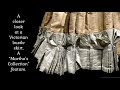 A closer look at the details on an 1800’s silk moiré skirt 140 years after it was made 