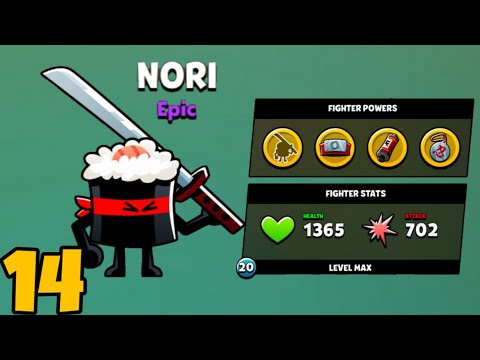 Food Gang NORI Character Full Upgraded to Max Level 20 Gameplay Walkthrough part-14