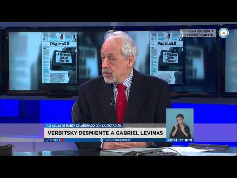 Visión 7 - Verbitsky desmiente a Gabriel Levinas