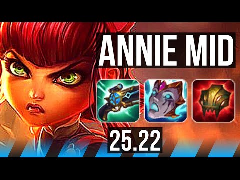 ANNIE vs KATARINA (MID) | Legendary | NA Master | 25.22