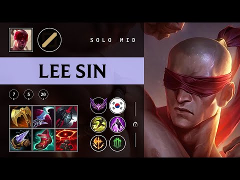 Lee Sin Mid vs Katarina - KR Master Patch 25.24