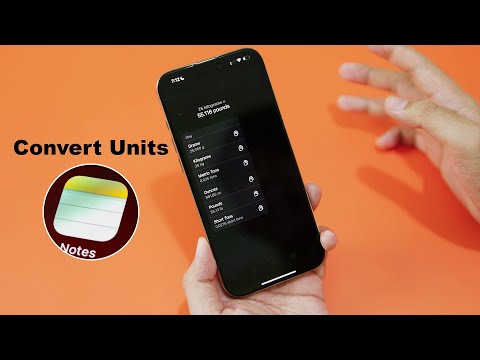 How to Convert Units in Note iPhone 16 Pro Max – iOS 18