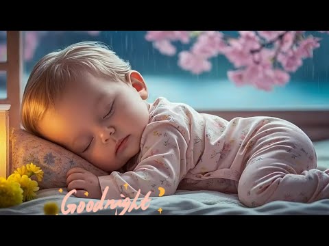 Música para dormir bebés con sonidos suaves de lluvia 🎶 Duerme al instante en solo 3 minutos 😴