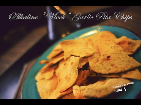 Alkaline Mock Garlic Pita chips Dr. Sebi approved
