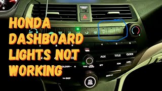 Honda Dashboard Lights Not Working? Try This Easy Fix
