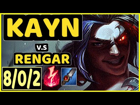 MAGIFELIX (KAYN) vs RENGAR - 8/0/2 KDA JUNGLE GAMEPLAY - EUW Ranked GRANDMASTER