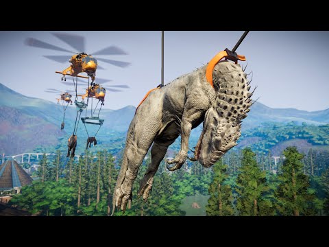 Indominus Rex Vs Acrocanthosaurus Vs Albertosaurus Vs Allosaurus - Jurassic World Evolution