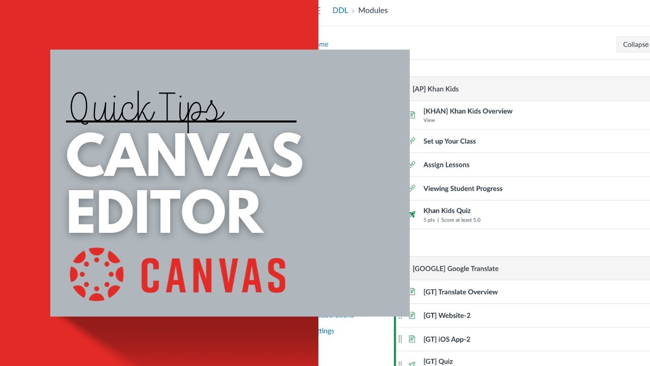 The New Canvas Editor Overview