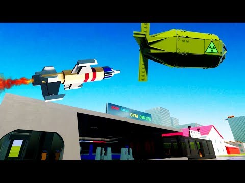 Anti Nuke Missile Saves Lego City of Bricksville - Brick Rigs Best Workshop Creations Gameplay
