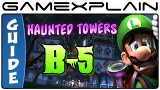 Luigi's Mansion 2: Dark Moon: Haunted Towers B-5 Gem, Boo & Puzzle Guide & Walkthrough (100%!)