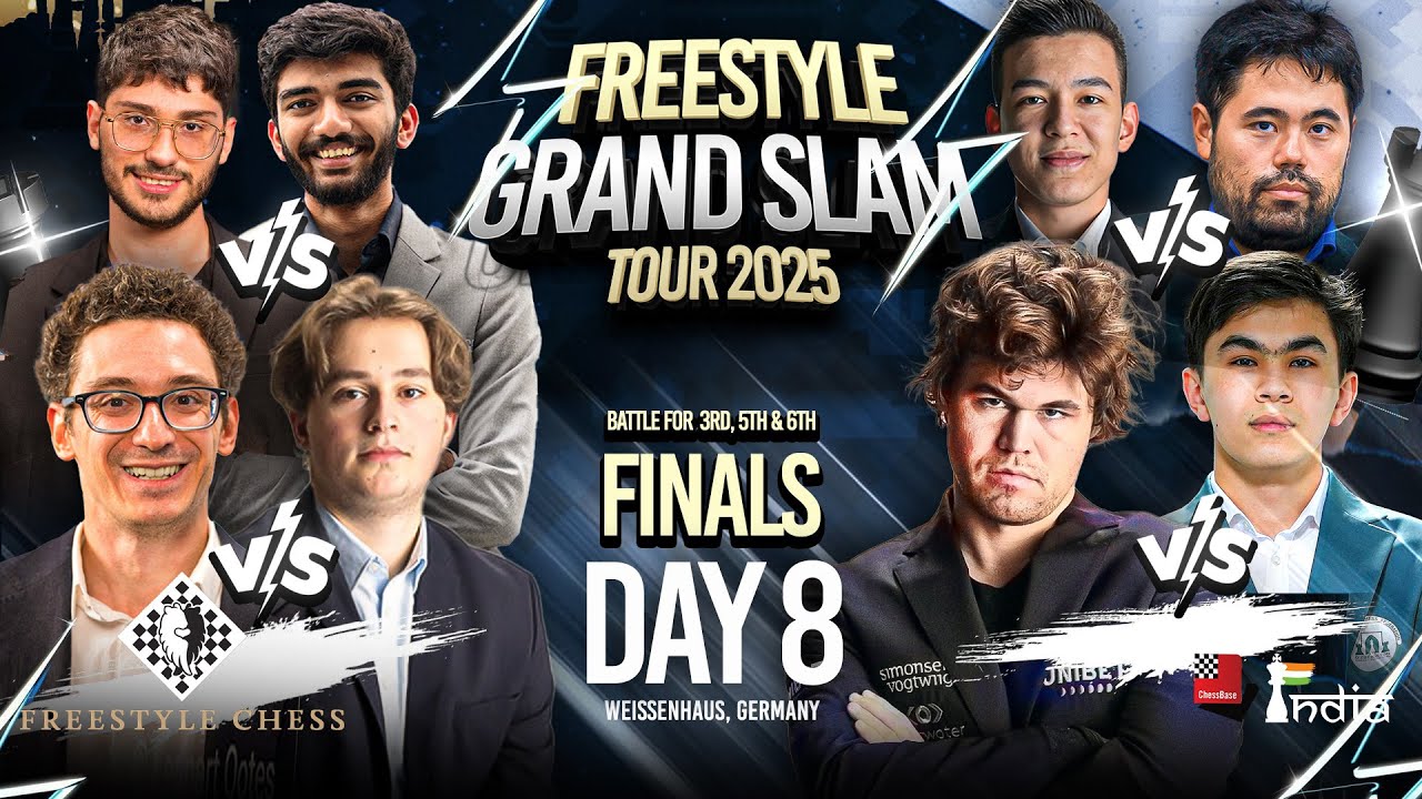 Keymer vs Caruana, Carlsen vs Sindarov, Gukesh vs Firouzja  | Finals | Freestyle Chess 2025