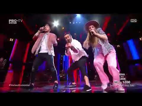 Ana Munteanu, Amir Arafat si Smiley   Uptown Funk  Vocea Romaniei 2017