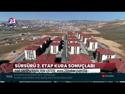 SÜRSÜRÜ 2. ETAP KURA SONUÇLARI HAK SAHİPLERİNİN İSİM LİSTESİ  www.23haber.com’DA
