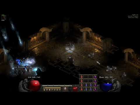 Diablo 2 Resurrected Hell Ancient Tunnels Run - Budget Blizz Sorc