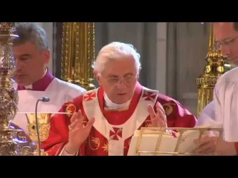 First Eucharistic Prayer Benedict XVI Westminster Cathedral