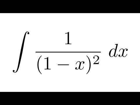 (Method 2) Integral of 1/(1-x)^2
