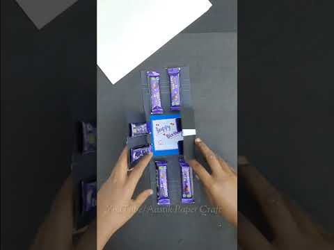 dairy milk chocolate birthday gift box making idea #shorts #birthday #chocolate