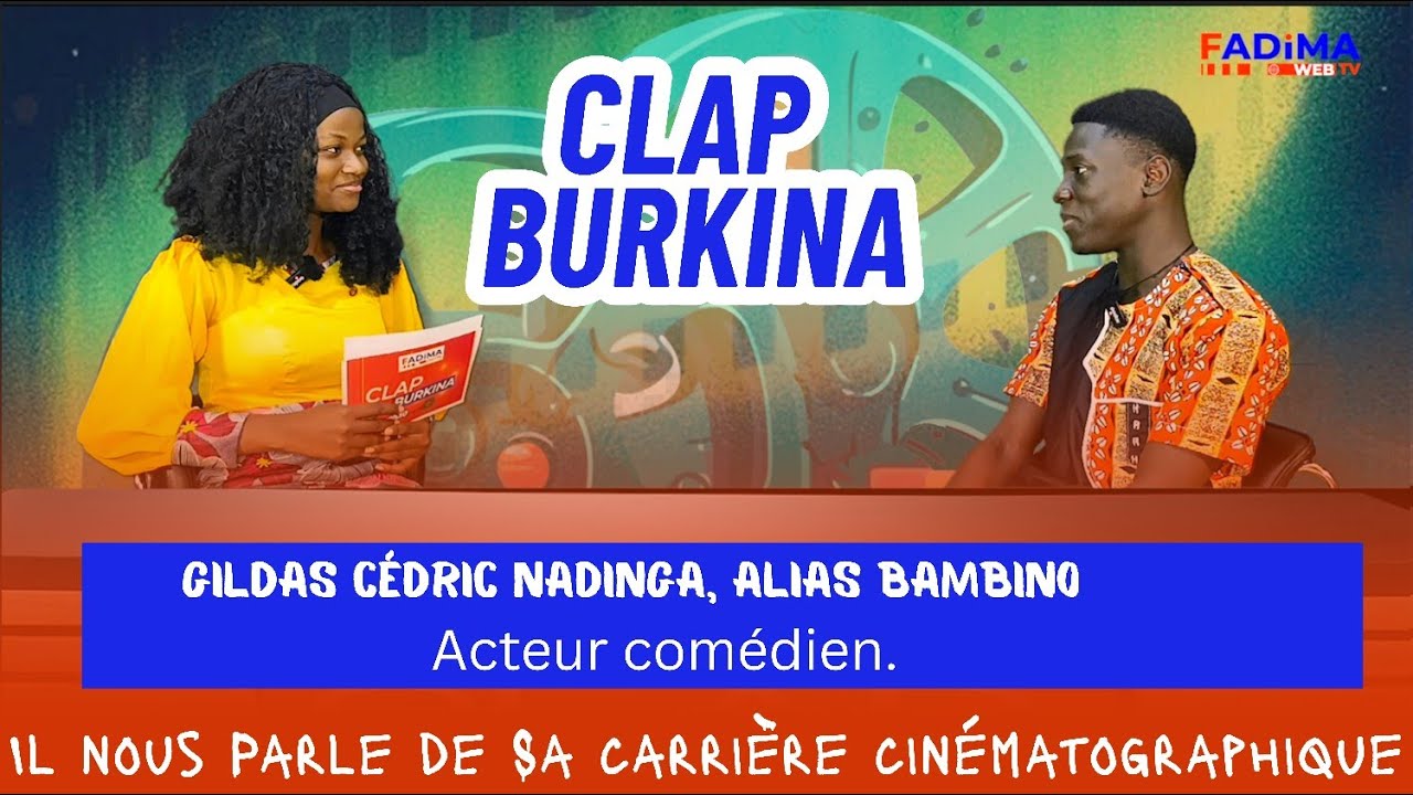 Gildas Cédric NADINGA, alias Bambino, est l’invité de ce numéro de votre émission Clap Burkina. 