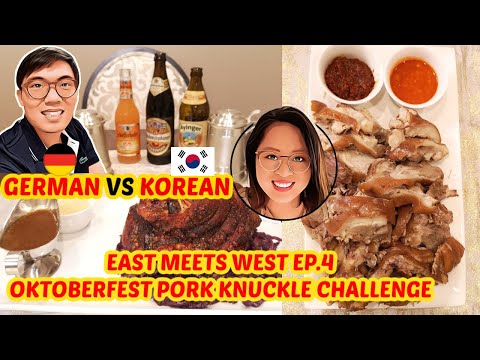 Pork Knuckle 2 ways | Oktoberfest Home Celebration | Korean vs German Cuisine | East Meets West EP.4