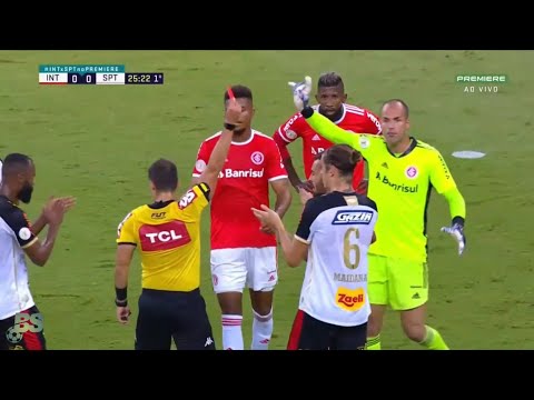 Expulsão de Uendel, Gol duvidoso e tropeço do Internacional | Inter 1x2 Sport.