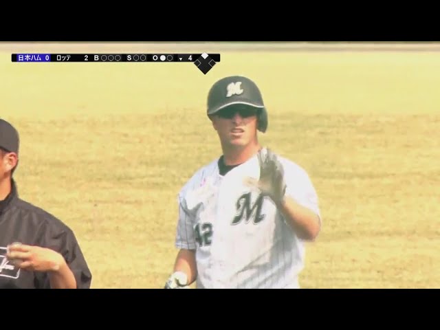 【ファーム】バットの先で拾ったマリーンズ・ドミンゲスの先制打!! 2018/3/29 M-F(ファーム)