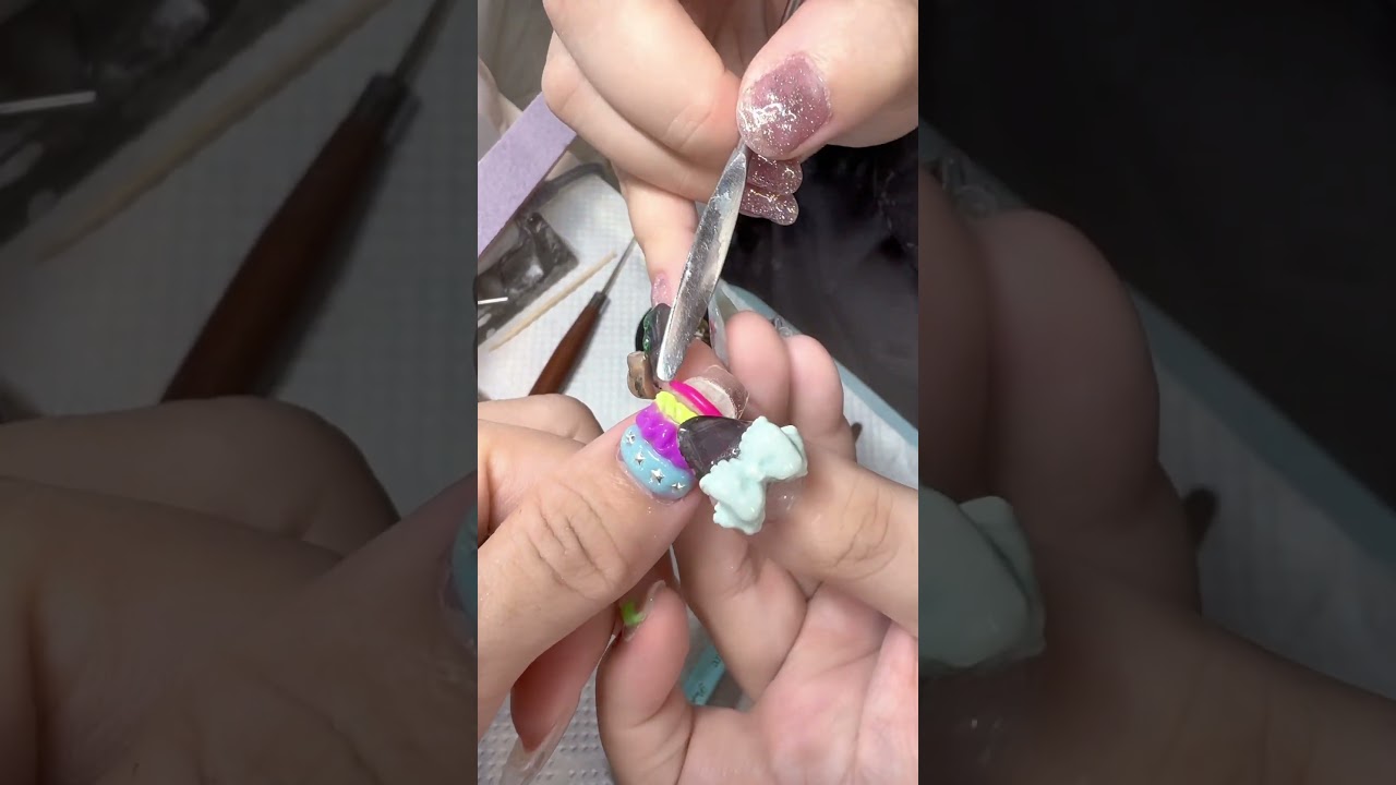 チャンネル登録お願いします♡ #ジェルネイル #スカルプ #メンズネイル   #原宿 #かわいい