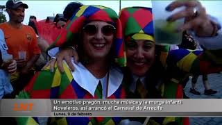 Un emotivo preg&oacute;n, mucha m&uacute;sica y la murga Noveleros, as&iacute; arranc&oacute; el Carnaval de Arrecife