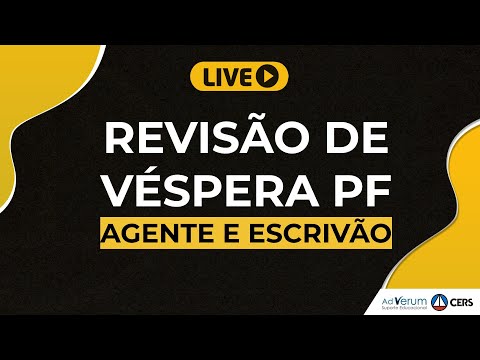 REVISÃO DE VÉSPERA PRF (AGENTE E ESCRIVÃO)!