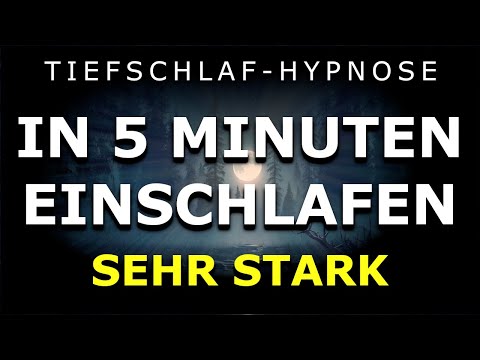 Tiefschlaf Hypnose für Sofortigen Tiefschlaf 😴 mit Regengeräuschen Einschlafen ⚡Sehr Stark⚡