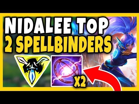 *NEW* Nidalee Top Build! 2 SpellBinders! No Boots Needed! - League of Legends