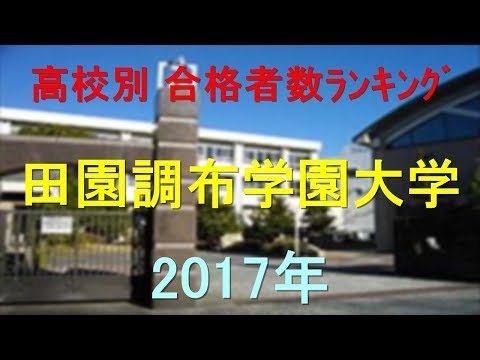 臨床検査学科 田園調布学園大学 高校別合格者数ランキング 2017年【グラフでわかる】